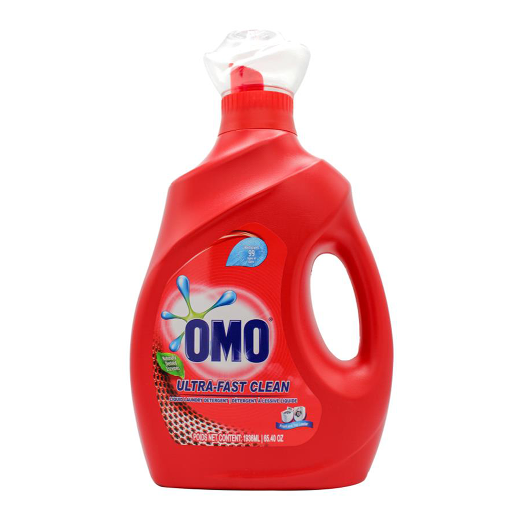 Omo 1936ml Laundry Liquid Detergent Ultra-Fast Clean Front & Top Loader ...